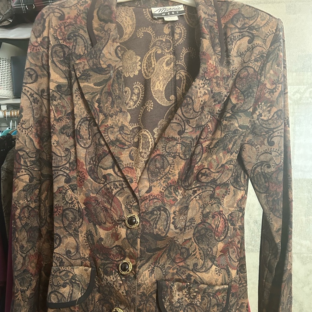 Marni Paisley Jacket with Gold Accents